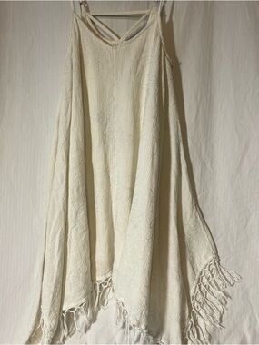 Billabong spaghetti strap top Cream Fringe.
